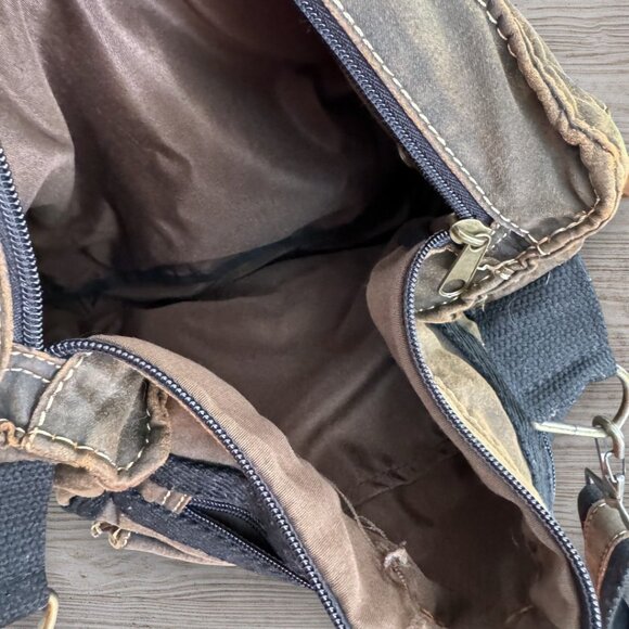 Bon Jovi The Circle Tour VIP Messenger Bag Brown Canvas Shoulder - Picture 7 of 7